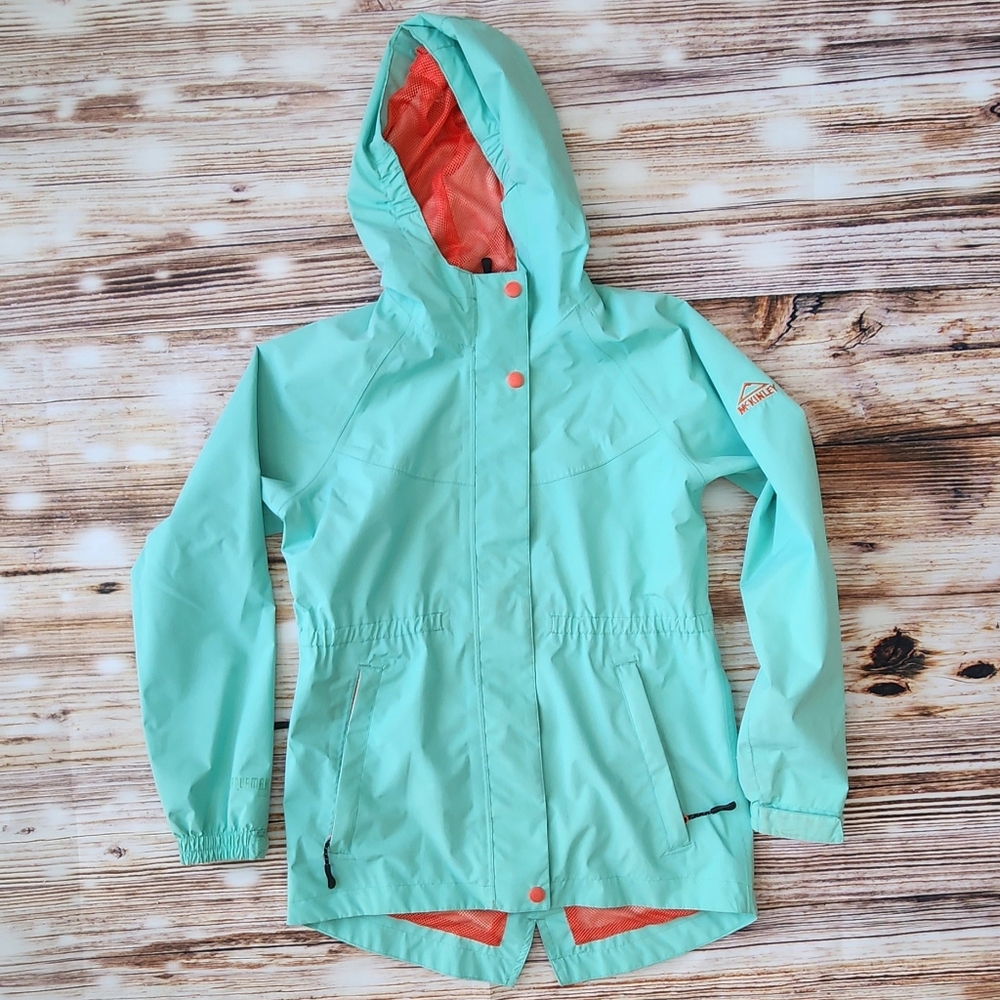 Kids Aqua and Spring Hooded Jacket